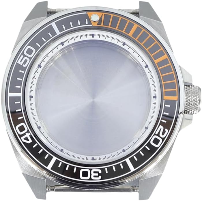 43mm Stainless Steel Watch Case with Sapphire Glass Ceramic Bezel for NH35 NH36/34 Movement for SKX007 Samurai Dive Watch