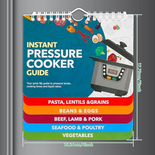 Air Fryer Magnetic Cheat Sheet Cooking Guide Booklet Fryer Oven Cooking Times Chart Celsius Centigrade Fahrenheit Cooking Measurements for Food Air Fryer Accessories Recipes Reference Guide (B) - Image 5