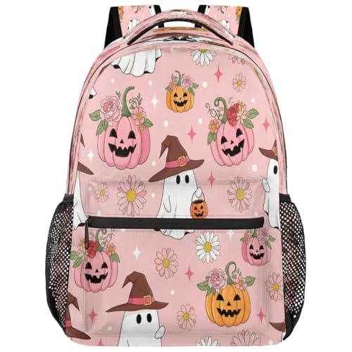 Mochila escolar ligera para viajes y universidad con estampado floral