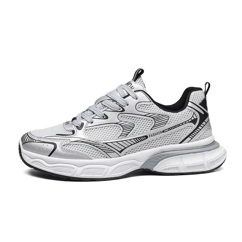 Image of Cruiser Men's Athletic Sneakers | Striped Side Panel Chunky Shoes | Multi Panel Layered Cushioned Midsole Sneaker | Flexible Walking & Everyday Comfort Sneakers | Everyday Fashion Sneakers (2656)