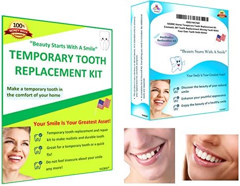 IVORIE Cosmetic Home Temporary Tooth Replacement Kit DIY Teeth Replacement Missing Tooth Make Your Own Teeth Smile Better