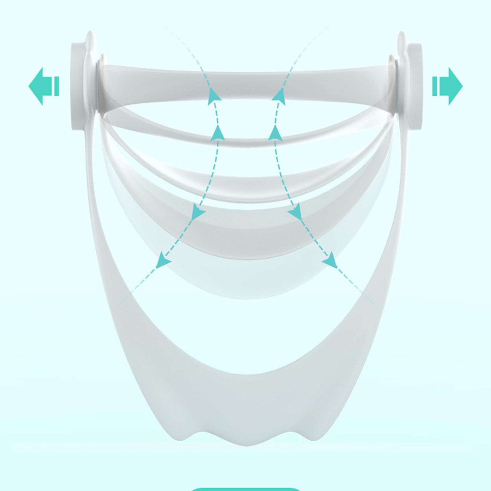 Soporte cervical ajustable para corrección de postura, alivio del cuello con forro transpirable y diseño ergonómico