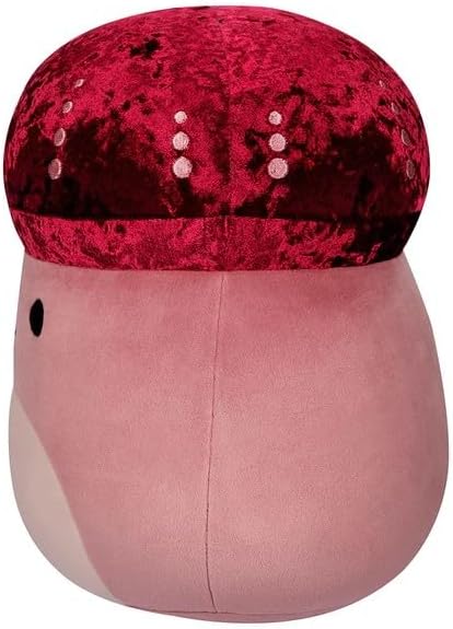 Miniatura 3 de Squishmallows Hongo Hammie Velvet Maroon original de 12 pulgadas - Peluche oficial de Jazwares grande y ultrasuave
