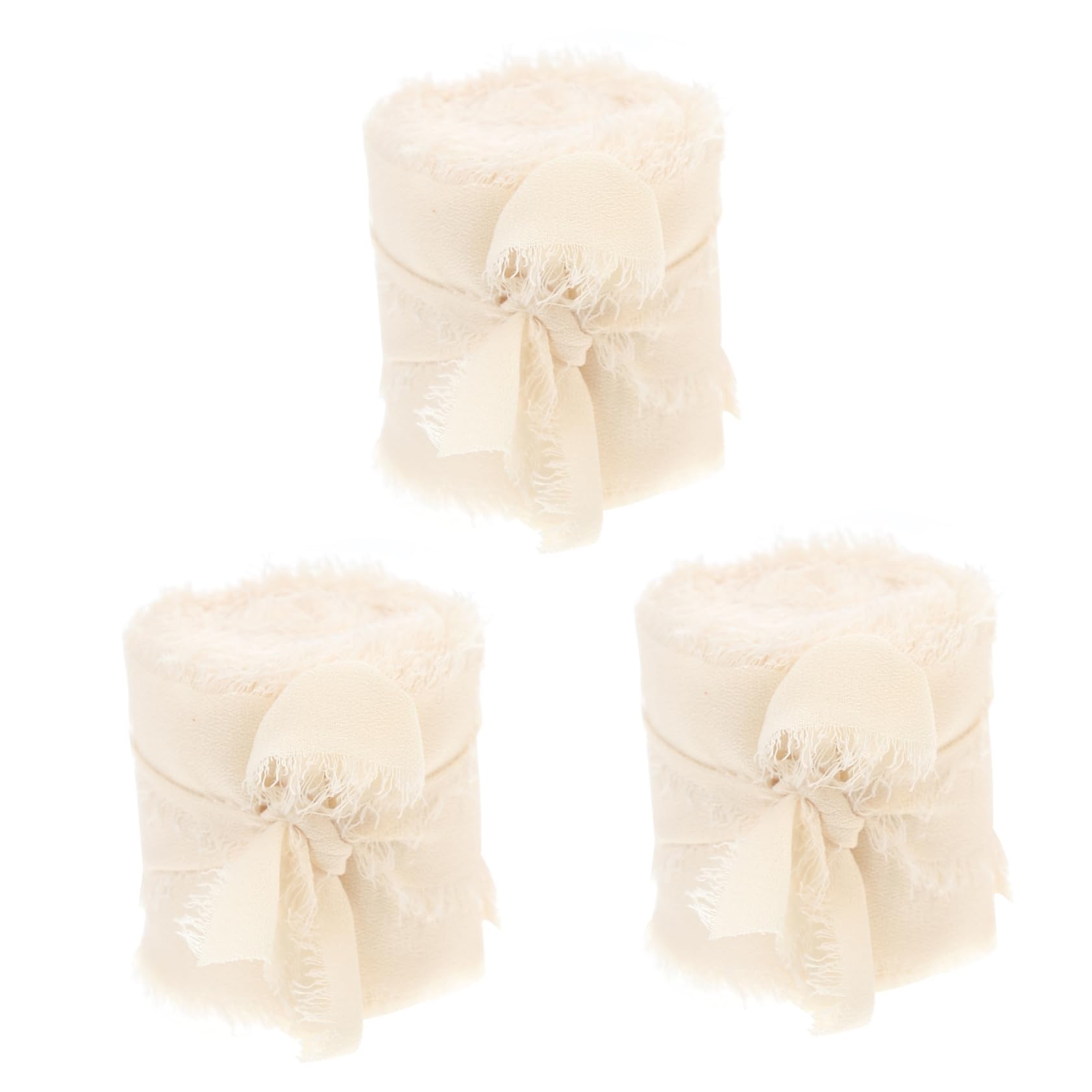Rubans effilochés de mariage pour invitations et bouquets élégants