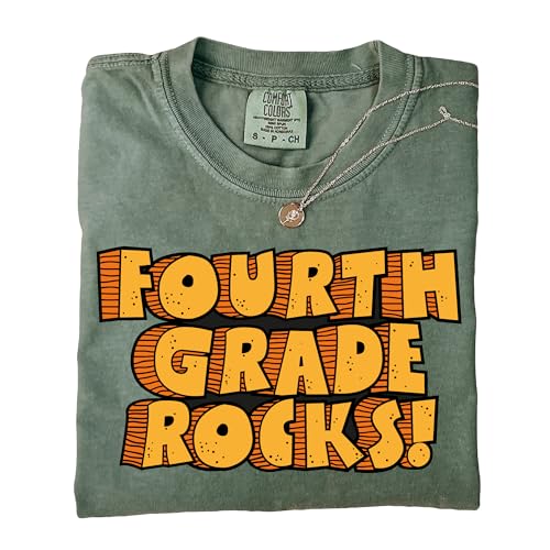 Comfort Colors® Back to School Teacher T-Shirt Rock Day of School Pre-K to 5th Grade Teacher Gift