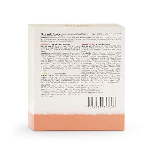 so-lvly-Skin-Care-Moisturizer-Facial-Mask-Cucumber-Yogurt-Berries-Pomegranate-052-Oz-Pack-of-8 so Lvly Pomegranate Body Butter, Pomegranate, 8.81 Ounce