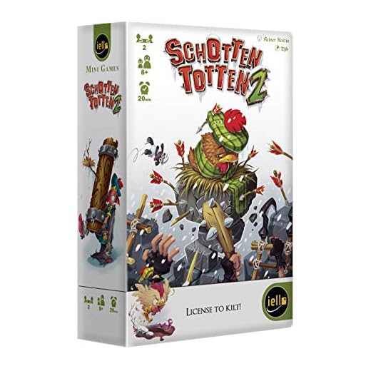 IELLO , Schotten Totten 2, Board Game, Ages 8+, 2 Players, 20 mins Minutes Playing Time