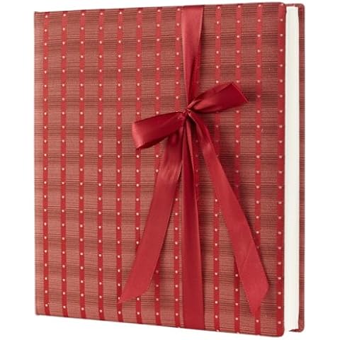 Photo Album in Red to Design Yourself 30 x 31 cm Photo Book for Memorial Photos of Wedding, Christening, Birthday Cover