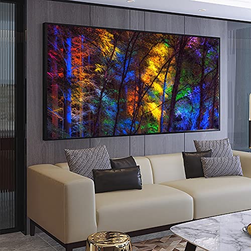Kit 5D Diamant Peinture Forêt de couleur Mosaïque Carré Rond 80x220cm