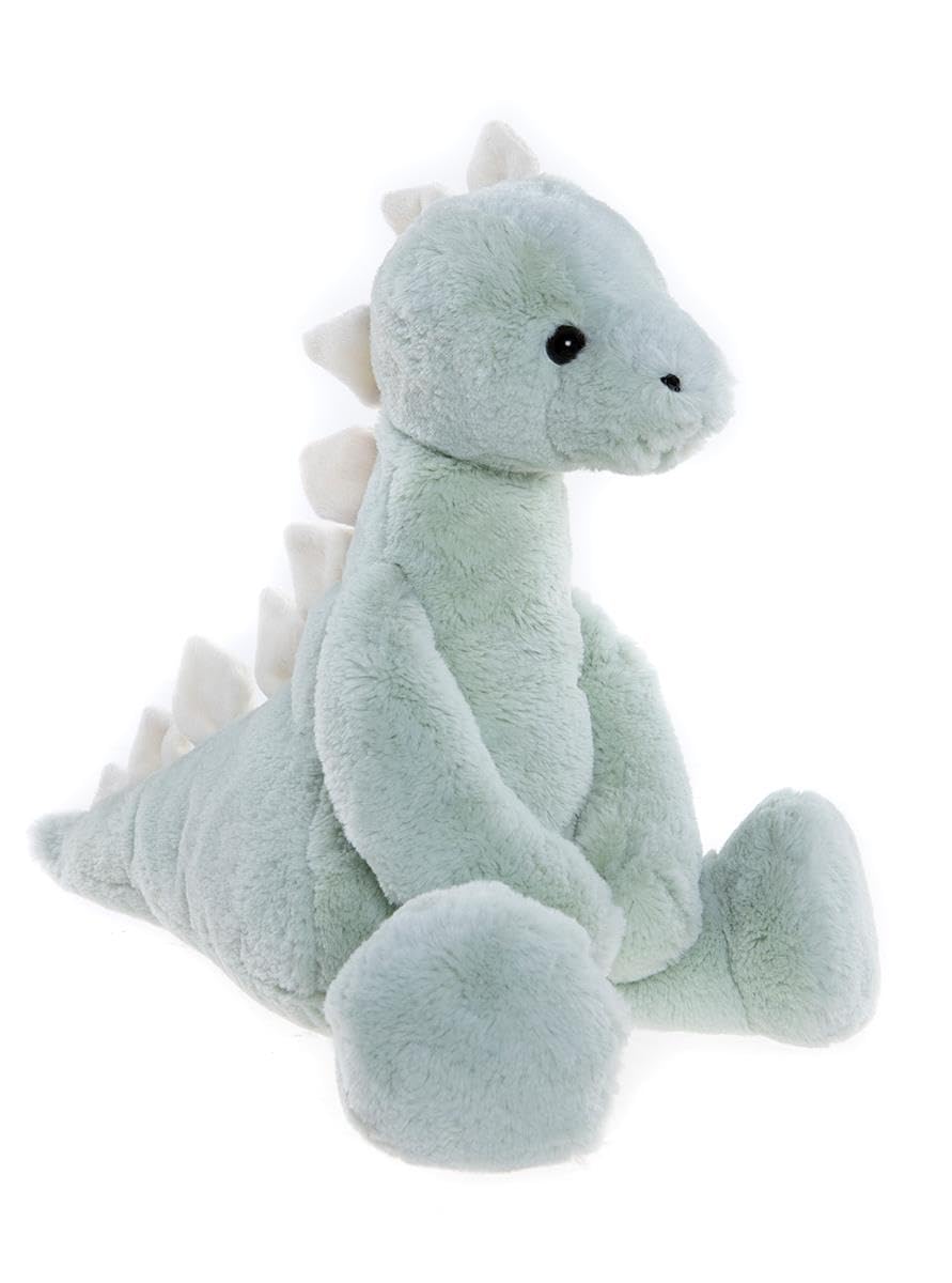 Charlie Bears Bear & Me Stevie Stegosaurus Teddy Bear Peppermint Green Soft Plush Animal Cute Toy Stuffed Dinosaur 16 Inches Tall