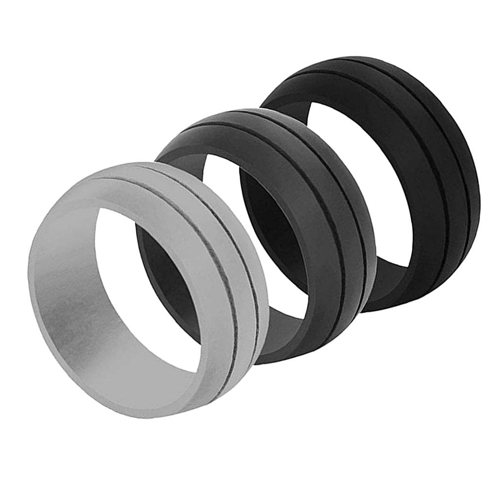 ATORSE® 3 Pieces Mens Rubber Silicone Wedding Band Ring Gym Sport Jewelry Size 12 (B0CB1G15ZS) Amazon Price History, Amazon Price Tracker