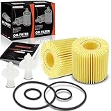 A-Premium 2-PC 10K Miles Protection Oil Filter Compatible with for Toyota RAV4, Tacoma, Highlander,