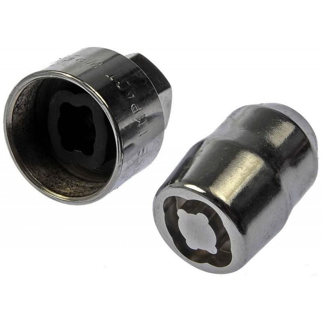 KarParts360 for Cadillac CTS 2013 2014 2015 Wheel Lock Set | 4 Pieces | Made of Steel | Chrome Finish | Acorn Nut Head Style | M14-1.50 Thread Pitch | with Key