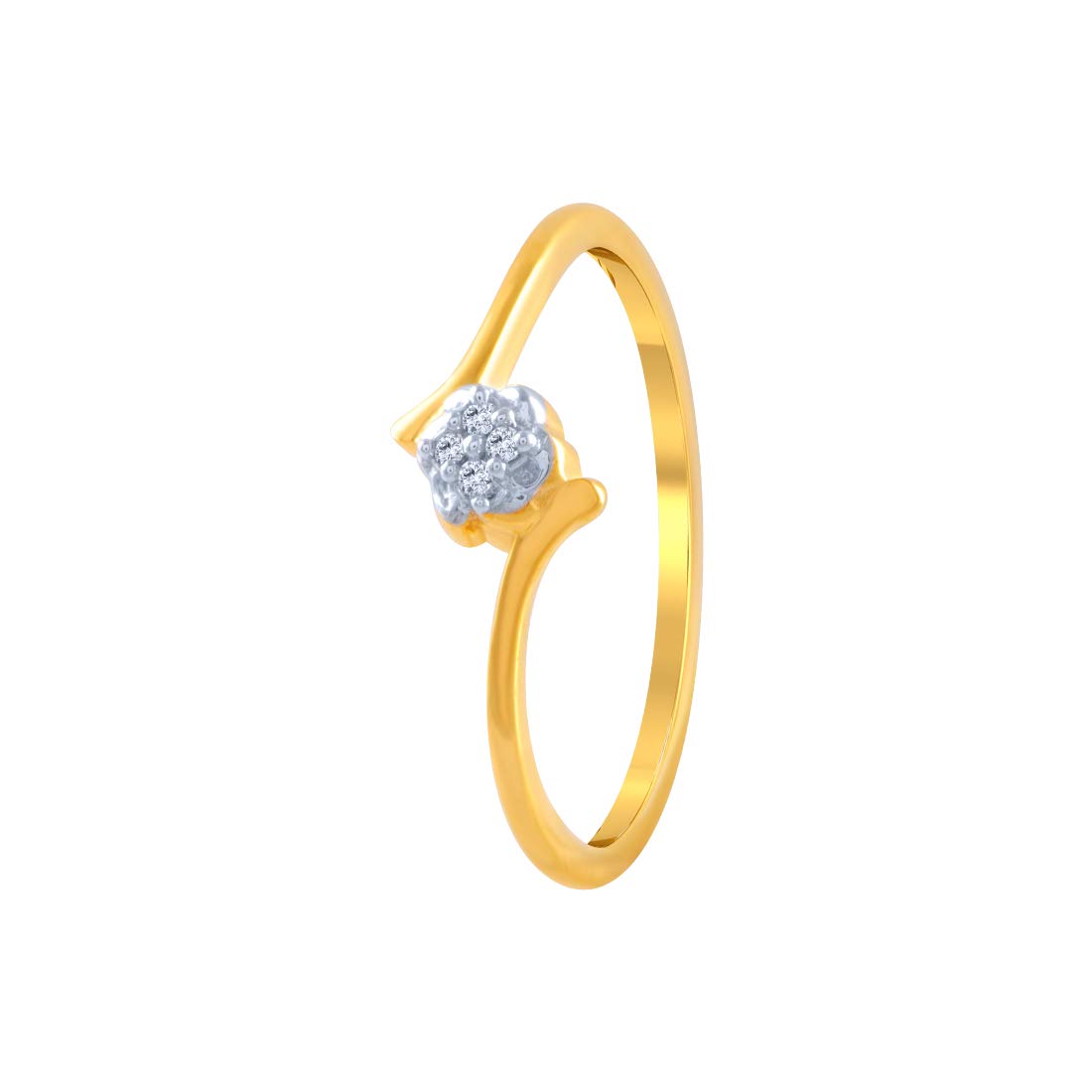 P.C. Chandra Jewellers Womens Metal Yellow-Gold 14k (585) Yellow Gold and American Diamond Ring - 0.993 Grams (B083FWJGK2) Amazon Price History, Amazon Price Tracker