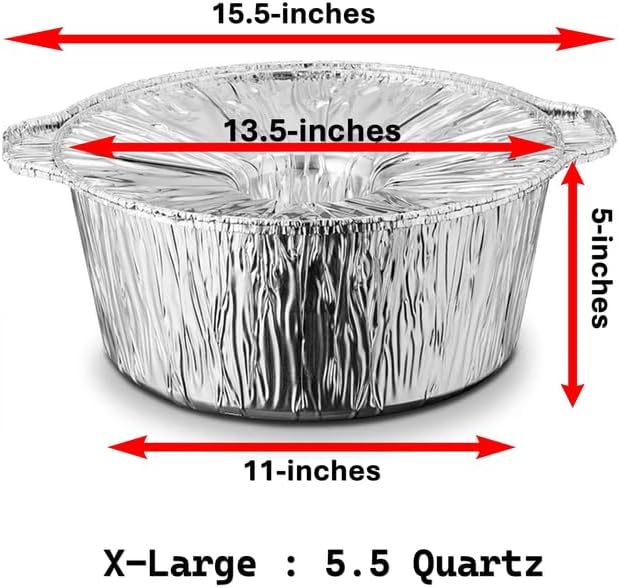 Miniatura 2 de Nicole Fantini Olla redonda de aluminio con tapa, perfecta para Acción de Gracias, campamento y hornear con espátula de bambú 1 gratis para una