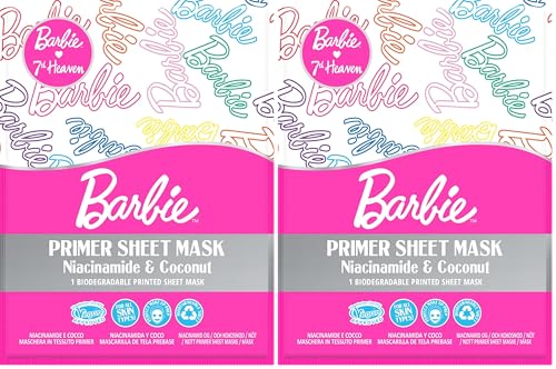 Image of 7th Heaven Barbie Primer Face Sheet Mask with Niacinamide & Coconut (Pack of 2)