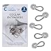 Comfy Clothiers 5 Metal Collar Extenders for Dress Shirts