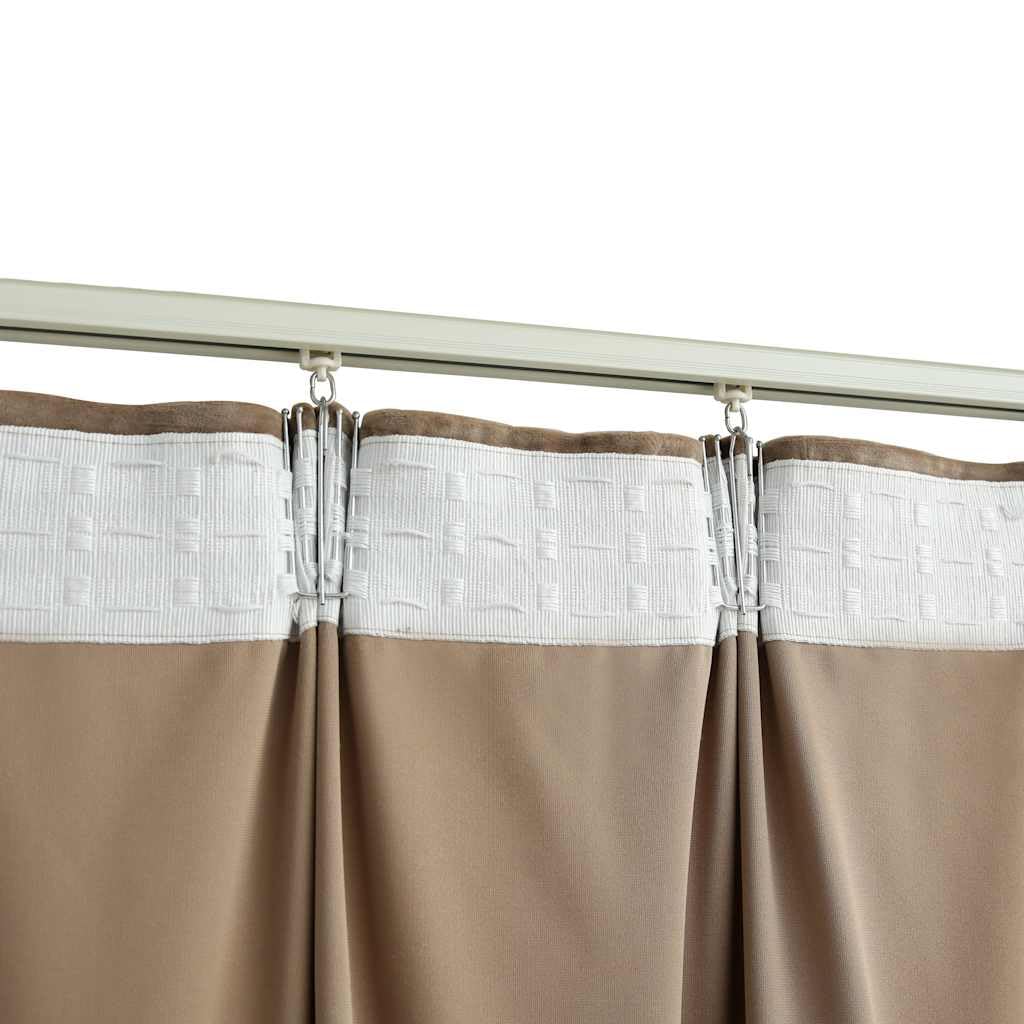 Cortinas opacas de terciopelo beis, 140 x 175 cm, con ganchos de metal, 2 unidades, opacas y translúcidas, para salón, dormitorio, habitación infantil