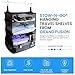 Grand Fusion Stow-N-Go Packing Organizer for Luggage, Portable Hanging Travel Shelves, Carry-On Closet, Hanging Packing Cubes, Collapsible Carry-On Organizer for Cruises & Hotels. Black - XL