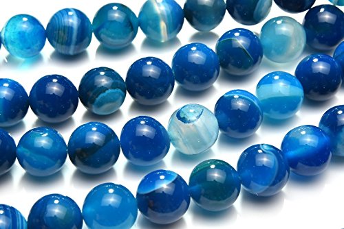 Amazon | 【 福縁閣 】縞瑪瑙 カイヤナイトカラー 10mm 1連（約38cm