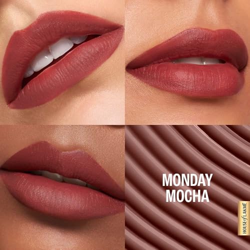 Image of LAKME 9to5 Hya Matte Lip Liquid + Hyaluronic Acid Monday Mocha 5.3ml (Pack of 2)
