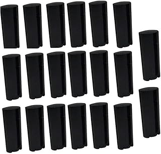 erioctry 4.5g 0.15oz Empty Refillable Plastic DIY Lipstick Lip Balm Lip Gloss Tubes Holder Containers Oval Deodorant Crayon Tube Pipe Bottle Case (50pcs, Black)