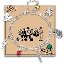 MAOFAED Japan Anime Charms Bracelet, Paperclip Chain Bracelet for Men Women, Anime Lover Giftgrenadelink