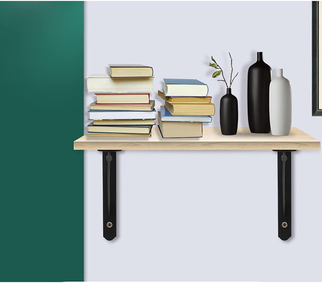 Zanotva 6 Pack Heavy Duty Shelf Brackets Wall Mount Shelf Brackets Metal Supports Screws Include Heavy Duty Triangle Shelf Supports 90 Degree Corner(150x95mm/5.9x3.7in)