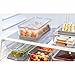 iDesign 71653 Crisp Plastic Refrigerator and Pantry Egg Bin, Modular Stacking Food Storage Box for Freezer, Fridge, Holds up to 18 Eggs, BPA Free, 12.72