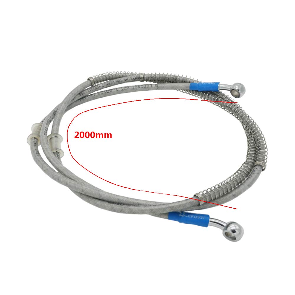 2000mm 200cm Tubazione idraulica universale Di Freno Del Motociclo Olio Tubo Linea Di Pressione Del Carburante Resistente Tubo Tubo per Pit Dirt Bike Enduro Motocross Street Bikes Sport Bikes
