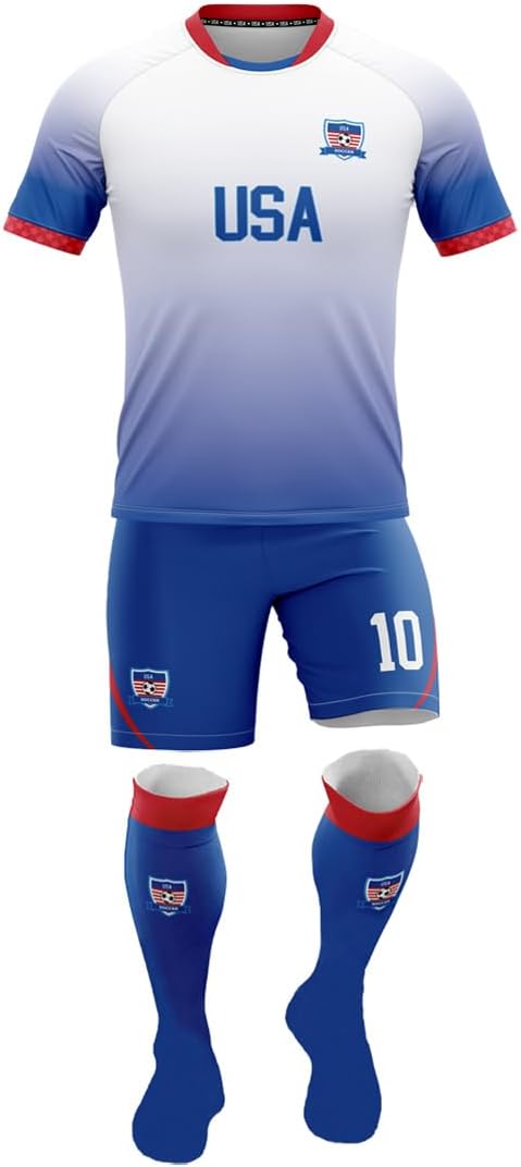 Soccer Fans Training Kids Jersey, National Teams Football Custom Jersey For Children - Image 2