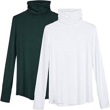 white turtleneck with thumb holes