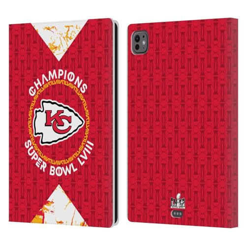 Étui en cuir iPad Pro 11 M4 M5 sous licence NFL Kansas City Chiefs