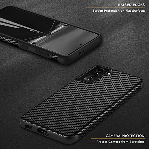 Coque pour Samsung Galaxy S21 5G silicone carbone protection et design ajusté