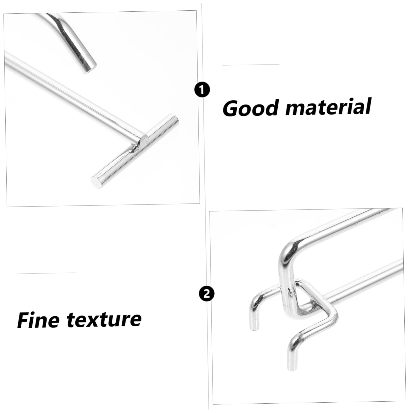 3 Set Ganci Per Pegboard Metallo Per Organizzatore Da Muro Per Garage E Negozi Resistenti E Facili Da Installare Per Utensili E Articoli 6 Pezzi*3