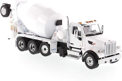 Miniatura 9 de Diecast Masters Camión mezclador de hormigón Peterbilt Modelo 567 a escala 1:50 | SFFA con eje de elevación y mezclador McNeilus Bridgemaster |