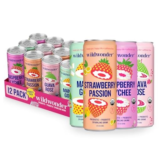 wildwonder Sparkling Probiotic Drink for Gut Health