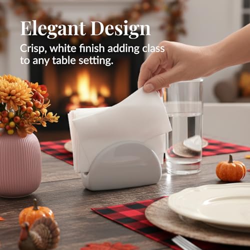 Image of Prestee 200 Disposable Paper Hand Towels That Feel Like Linen Napkins, 2-Ply - Guest Towels, Wedding Paper Napkins, Disposable Napkin for Guest Bathroom, Parties, Dinners, Events (White)