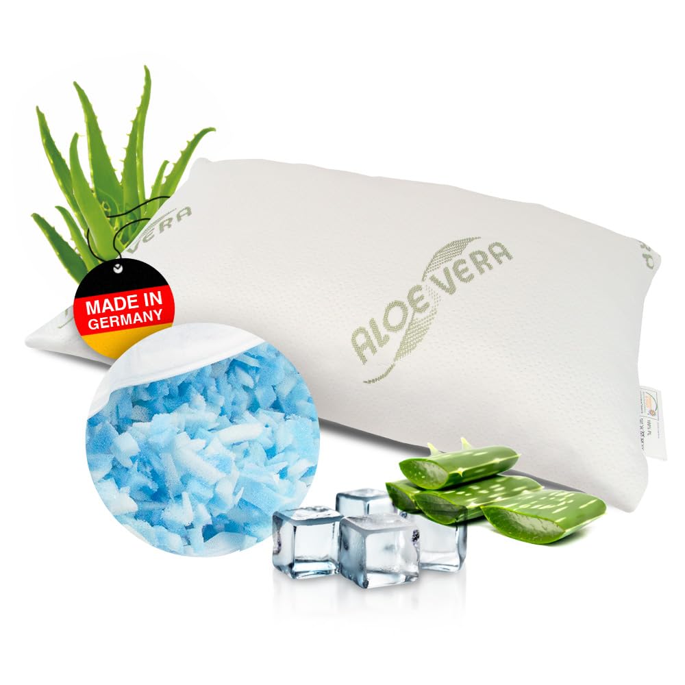 Coussin lombaire orthopédique maxxg Ecomoods mousse visco-élastique drap de lit 40x80