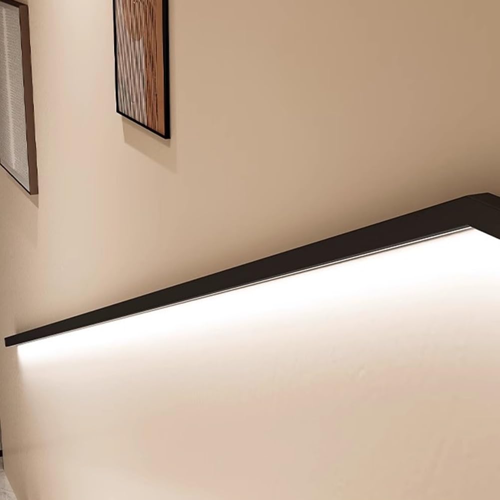 Podświetlana dioda LED ir il - 2 m aluminiowa balustrada naścienna do wnętrz i na zewnątrz grudzień - Slish Black esign dla bezpiecznego i nowoczesnego wyglądu