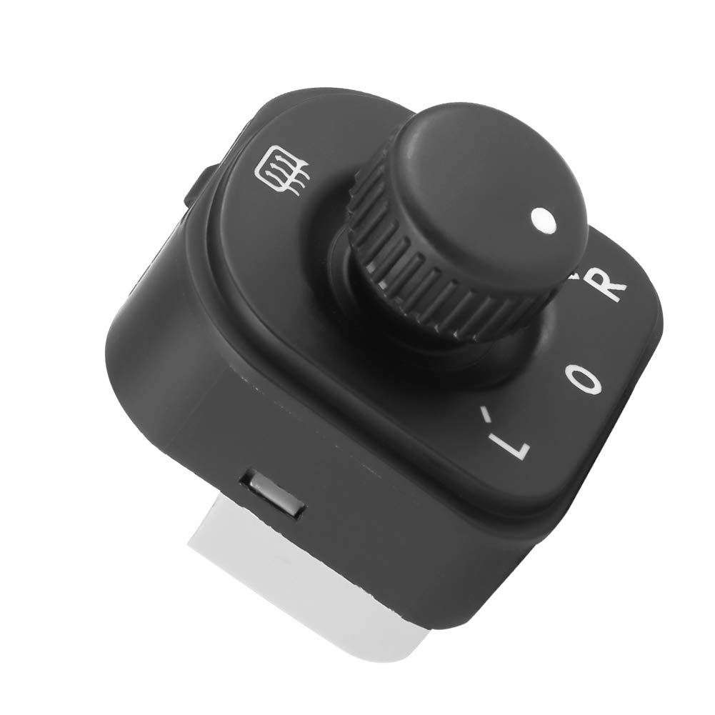Fydun Side Mirror Control Button ABS Plastic Side Mirror Control Switch Knob Black for 1K0959565H 1K0959565F 1K0959565K