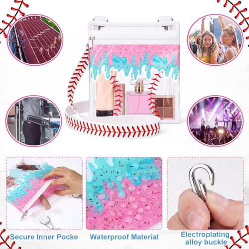 Image of Sanwuta Clear Baseball Bag Purse Stadium Approved