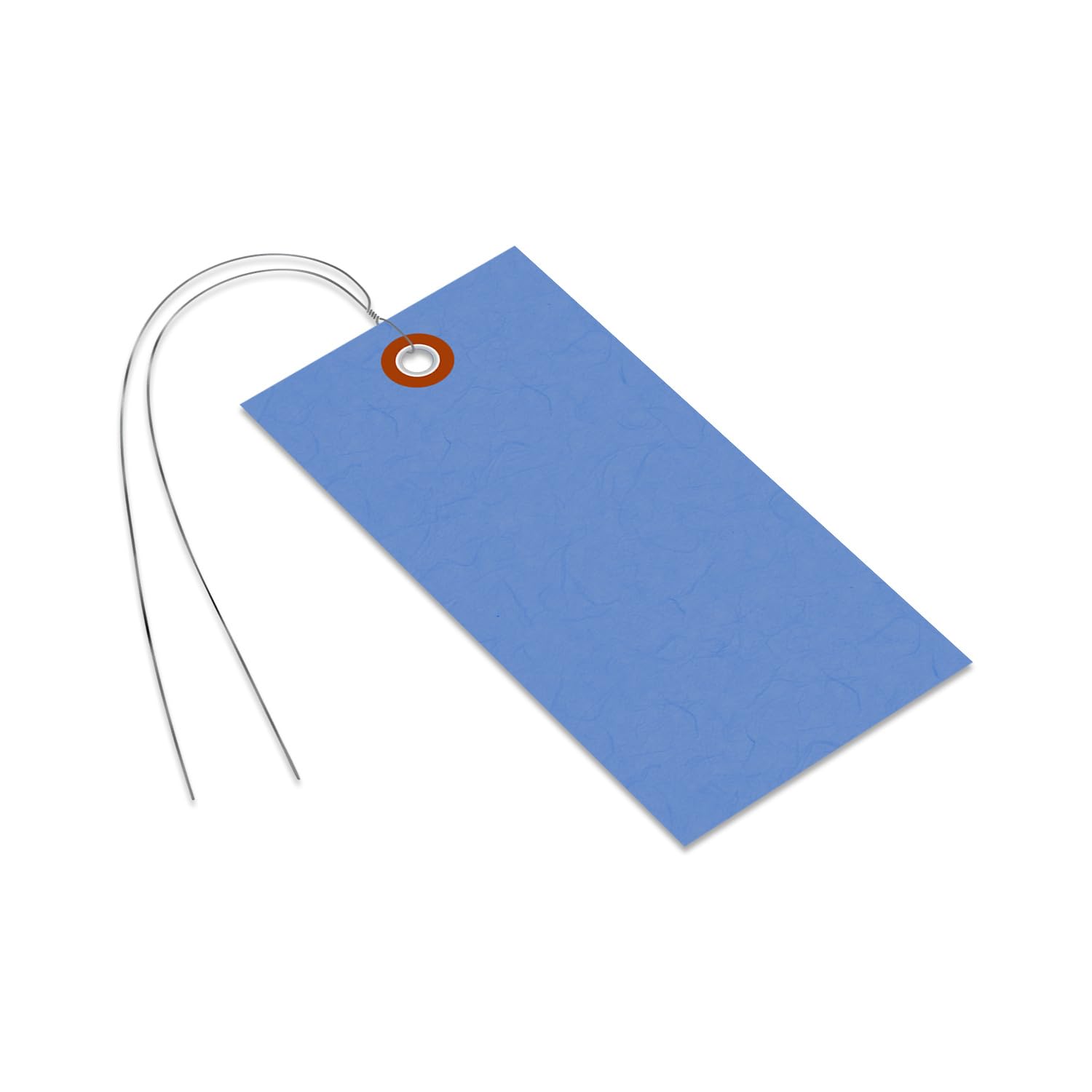 SmartSign Lot de 1000 étiquettes d'expédition Tyvek avec fil de fer Bleu 11,9 x 7,9 cm