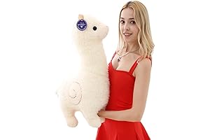 JULAN 21.6inch 3D Giant Llama Plush Toys Alpaca Plush Doll,Soft Llama Alpaca...