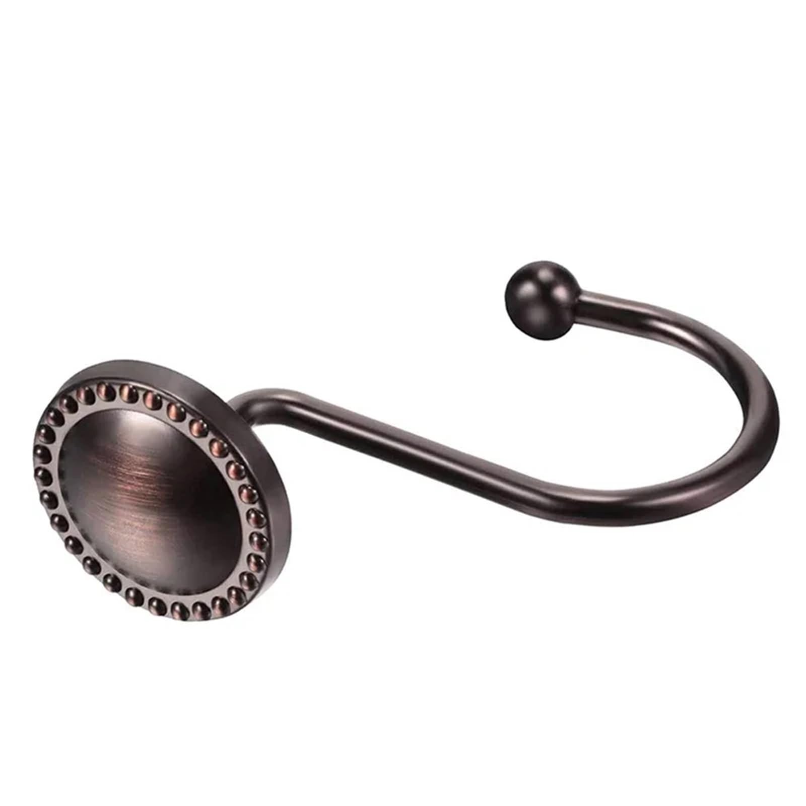 12 ganci decorativi antichi for tende da doccia, anello in bronzo lucidato a olio antiruggine for asta for tende da bagno