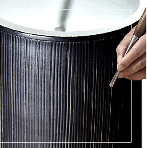 Yrra Oval Bathroom Basin Sink, Pedestal Bathroom Sink Ceramic Basin Sink And Pedestal Lavatory Sink For Indoor And Outdoor,B #TOP3