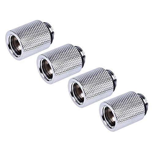 Alphacool HF g1 / 4 " Male to Female Extender継手、20 mm、クロム、4 -パック