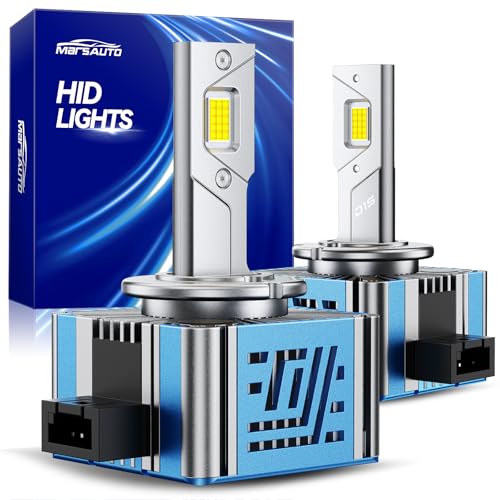 Marsauto D1S D1R HID Bulbs, 800% Brightness, 30,000LM 6500K White for 66144 66140 85140 85415 (85415C1) Bulb, Plug and Play, Pack of 2