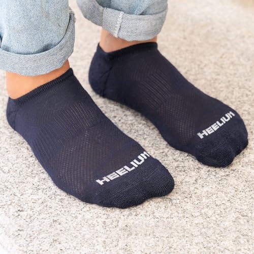 Image of HEELIUM Bamboo Ankle Socks for Men & Women | Ultra-Soft, Odour-Free, Thin & Breathable | 3X Softer than Cotton | Sizes - M (UK 4-8) & L (UK 9-13)