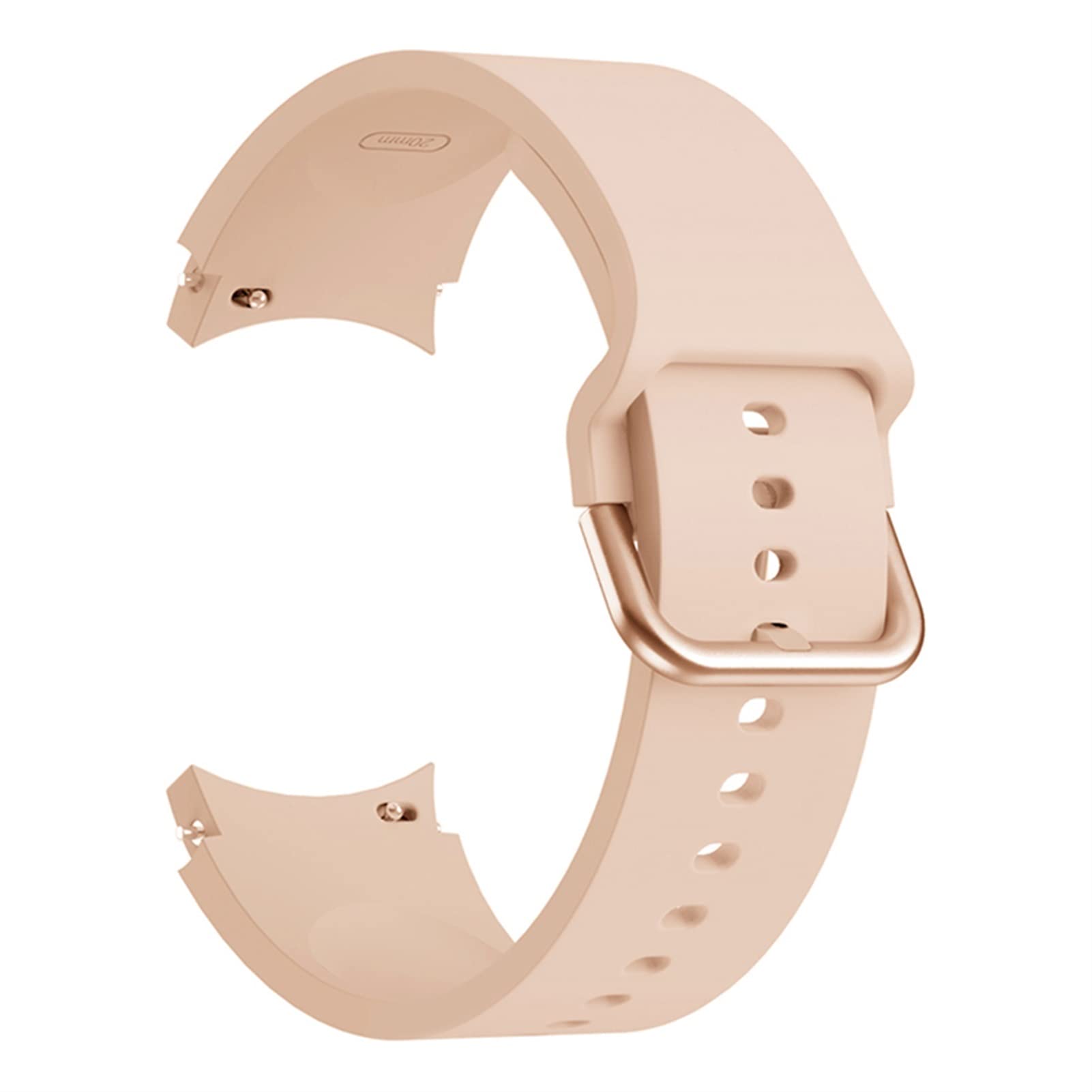 Correa de silicona rosa 20 mm para sustituir pulsera desgastada de Samsung Galaxy Watch4 44mm